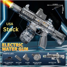 Electric Water Gun Toy M416 with High Capacity High Powered Squirt Gun Blk USA