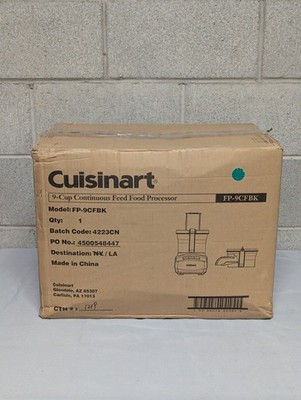 Cuisinart FP-9CFBK 9-Cup Continuous Feed Food Processor New Open Box