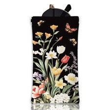 1pc PU Leather Rectangle Eyeglass Cases Eyeglass Sunglasses Protector