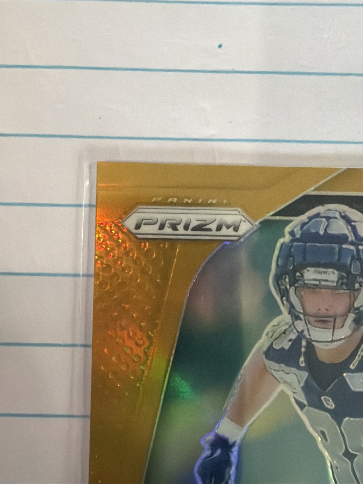 2024 Panini Prizm AJ Barner Gold Auto /10 view 2