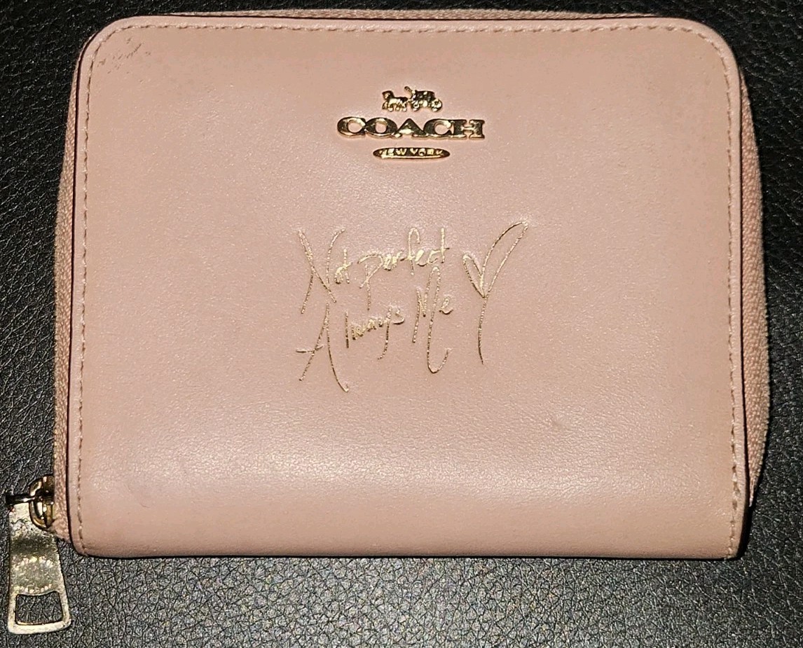 Coach X Selena Gomez Pink Small Leather Zip Around Wallet | eBay