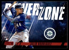 2022 Topps Stadium Club Red Power Zone Julio Rodriguez Seattle Mariners #PZ-20