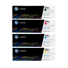 HP 202X High Yield Toner Set (Black, Magenta,...