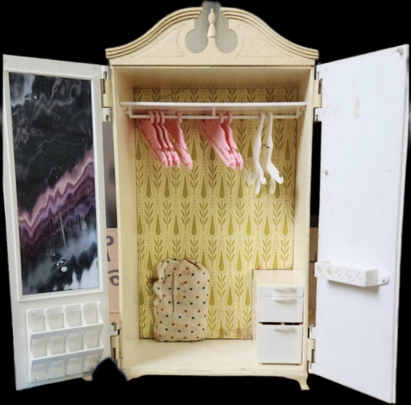 Mattel Barbie Clock, Disney Princess Dolls, And Vintage Wardrobe 1963 Lot