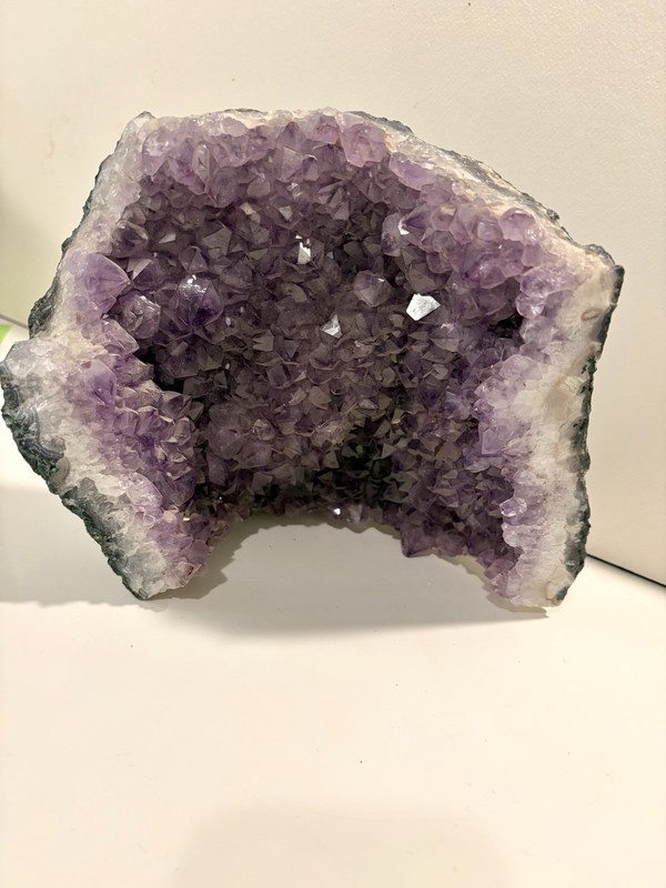 Natural Amethyst Geode Crystal Cluster 8.5x8x2 7.6lbs