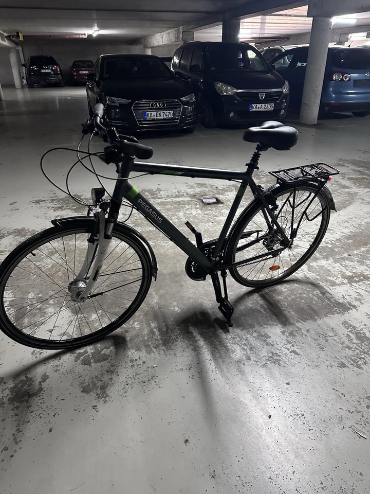 Pegasus Premio SL Herren Fahrrad 28 Zoll, Schwarz Silber - Bild 4 von 4