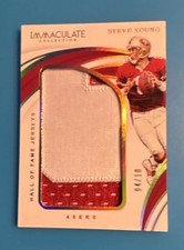 /10 Lo# 2019 Panini Immaculate Collection - Immaculate Hof Jerseys Steve Young
