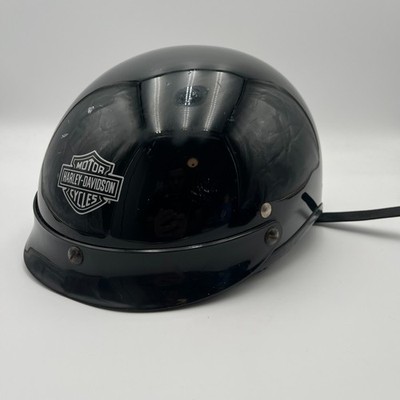 dot harley davidson motorcycle helmets Harley Davidson Stock Dot Black Bobber Dot Helmet Size S A5047