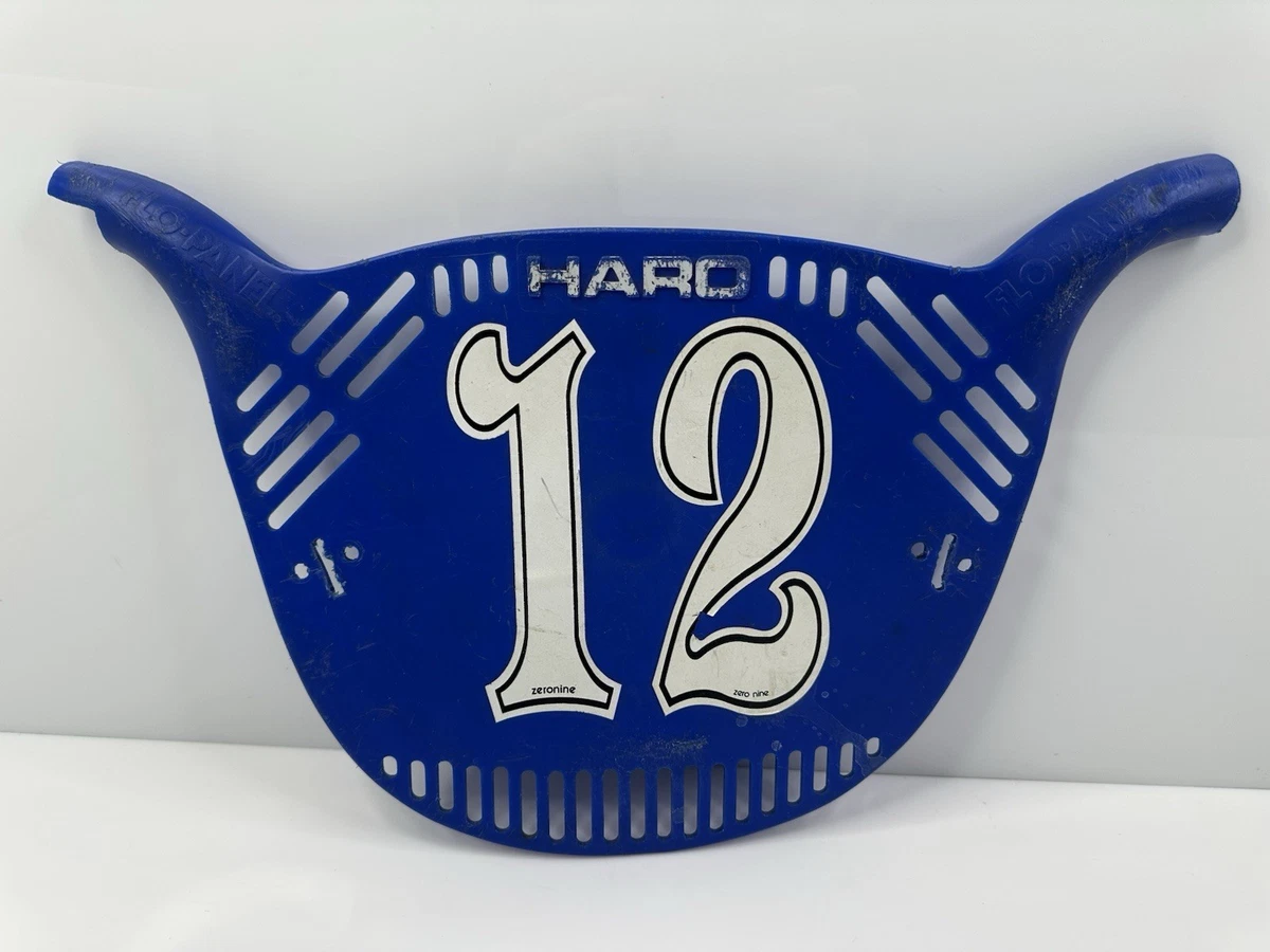 Plaque De Guidon Vintage Bob Haro 1980s - Pour BMX Old School (Hutch, GT, Redline...) - Rouge, En Plastique - Occasion Bel état