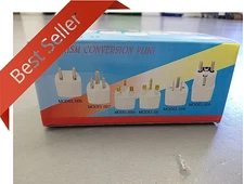 LOT OF 20 Universal Travel AC Plug EU AU UK to US USA Canada Adapter Converter