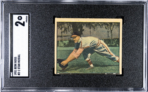 Stan Musial 1952 Berk Ross card