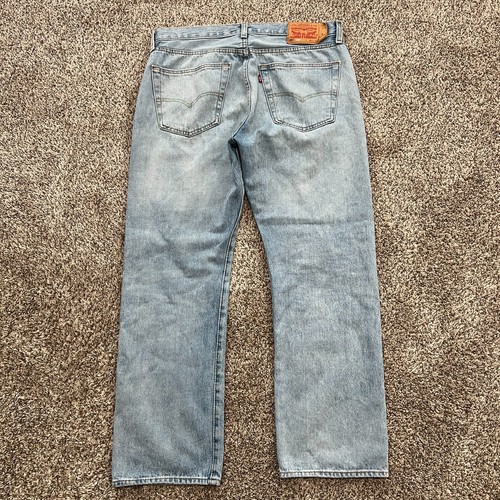 Jeans Levi's 501 150 Aniversario 36x30 Botón Mosca Lavado Ligero Paz Relajado - Imagen 10 de 14