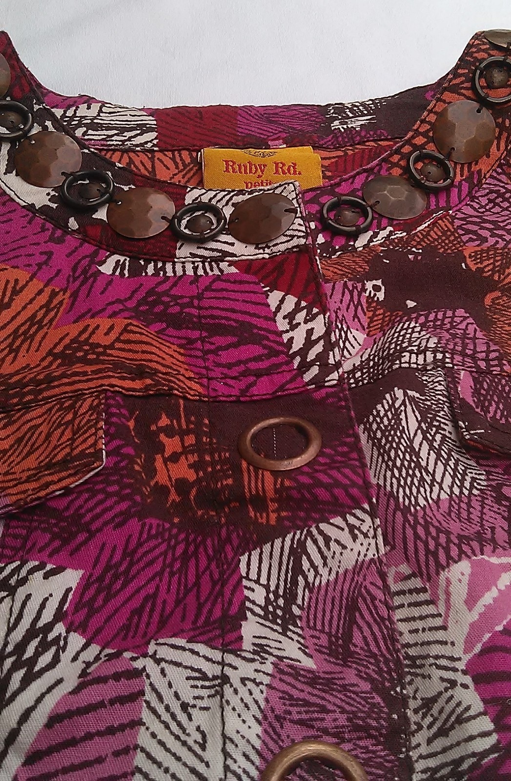 Ruby Rd. Jacket/Top w/ Copper Embellished Necklin… - image 4