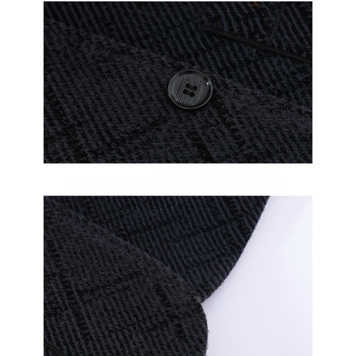 Hombres Formal Trabajo Blazer Chaqueta Negocios Informal Botón Calce Ajustado Traje Abrigo Prendas para el torso - Imagen 9 de 13