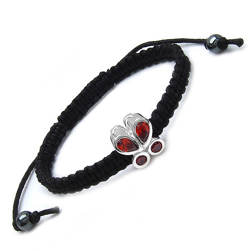 Neu Shamballa Armband 925 Silber Zirkonia Rot Bead 6,6 Gramm #95 - Picture 1 of 1