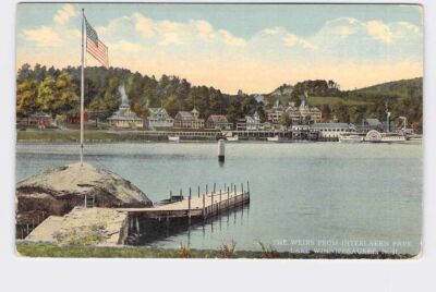 PPC Postcard NH New Hampshire Lake Winnipesaukee Weirs From Interlaken Park