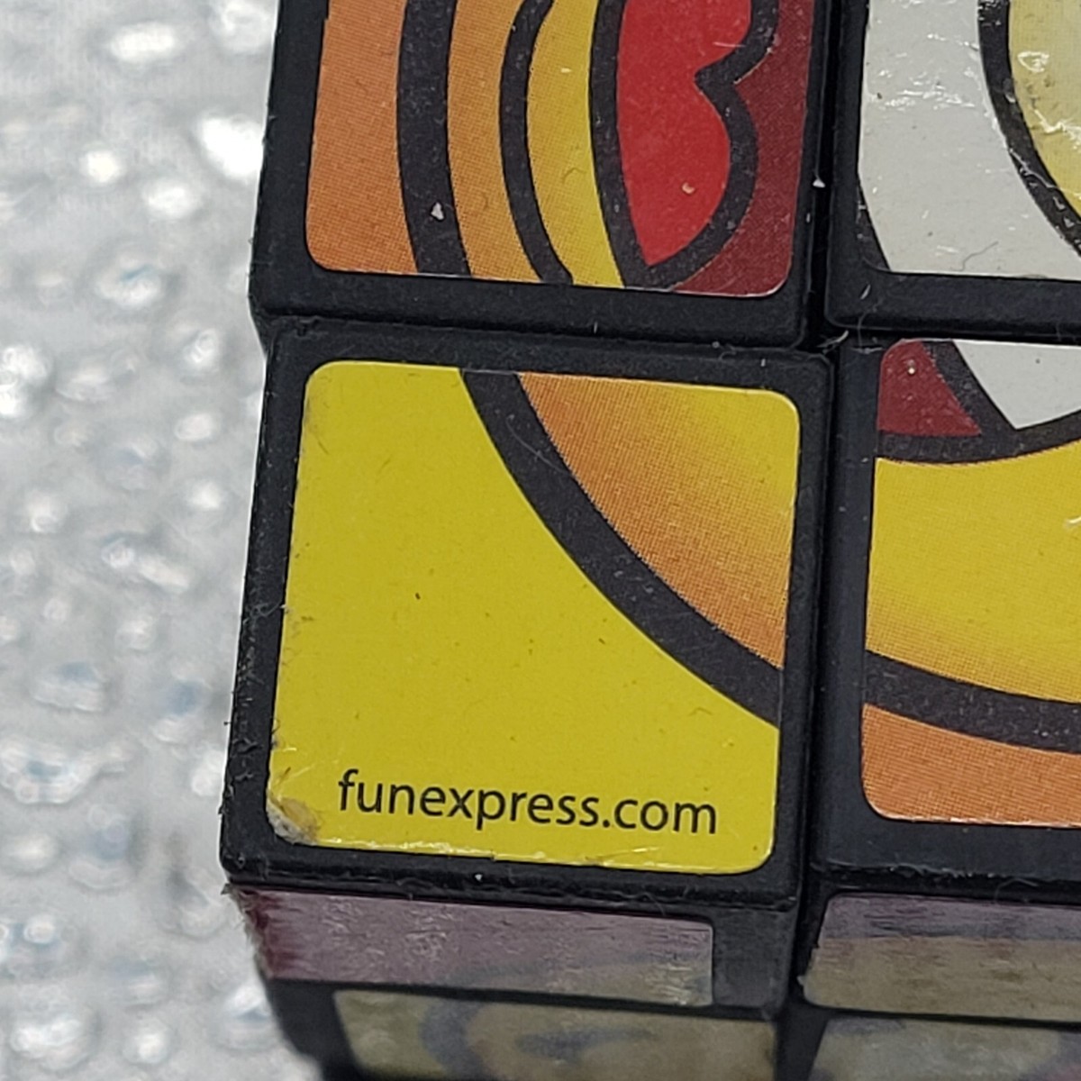 three❤️ Rubik's Style Puzzle Cube Twist Toy Game Smiley Face Emoji