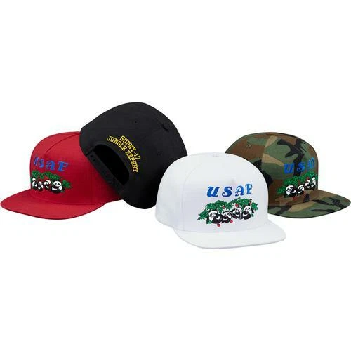 Supreme Pandas 5 panneaux casquette Woodland taille unique S/S 17