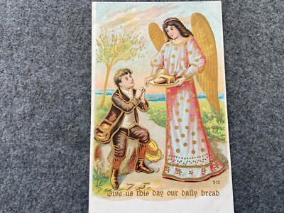 Give us this day our daily bread  Vintage Postcard