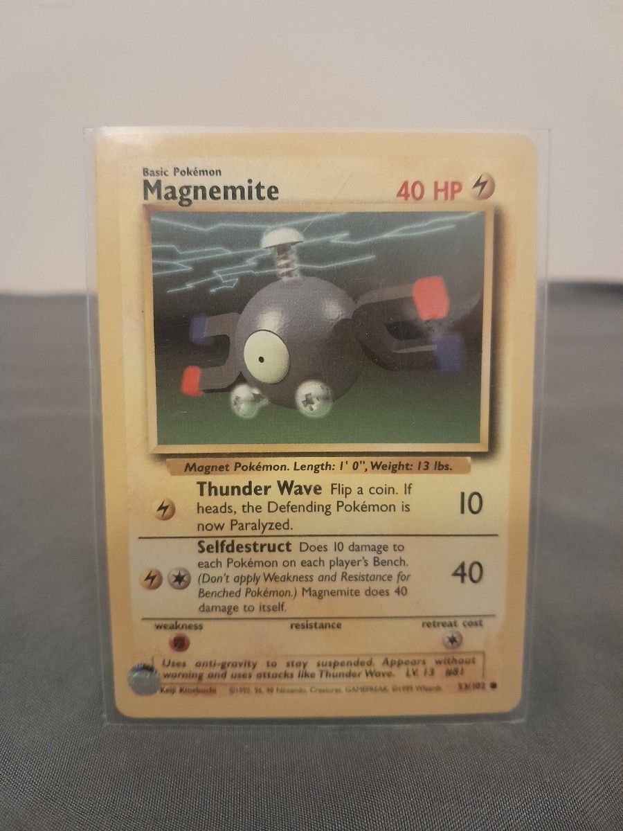 1995 magnemite pokemon card Over the Brick  Pokmon - [2] Tackle (20) Magnemite 1997 Japanese Rocket Gang
