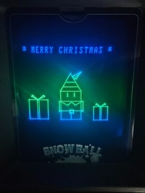 Vectrex Snow Ball Complete Boxed Game by Vector Republic in Teal Blue #132