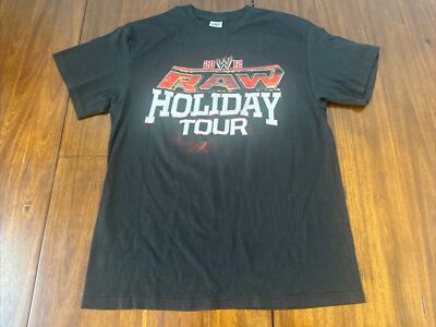 WWE Raw 2012 Holiday Tour Shirt New York Uniondale NY Size Large