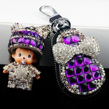 Diamond Creative Car Metal Key Ring Pendant Rhinestone Bag and Key Bag
