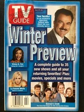 1998 Original TV GUIDE WINTER PREVIEW Tom SELLECK Vivica A. FOX  PS Cable Ed NL