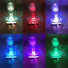 Arcade Joystick Colorful 4-8 way LED Illuminated for jamma machine cabinet LED