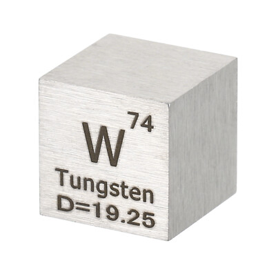 Wolframwürfel, 10 mm W Dichte Würfel High Density Element Würfel Unikat Metallwürfel