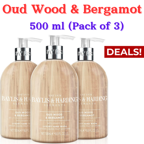 Baylis & Harding Hand Wash 500ml x 3 Liquid Soap Jasmine & Grapefruit Antibac UK - Picture 24 of 120