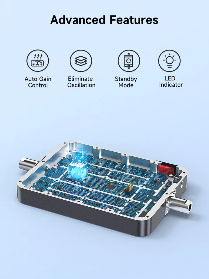 5G 4G LTE AT&T Verizon 700/850/1700/1900MHz Cell Phone Signal Booster Kit RV Car - Image 3 of 4