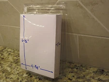 LARGE QTY 150 CLAMSHELL BLISTER PACKS CLEAR BOXES HANGING PACKAGING 4.75x6.5x1"