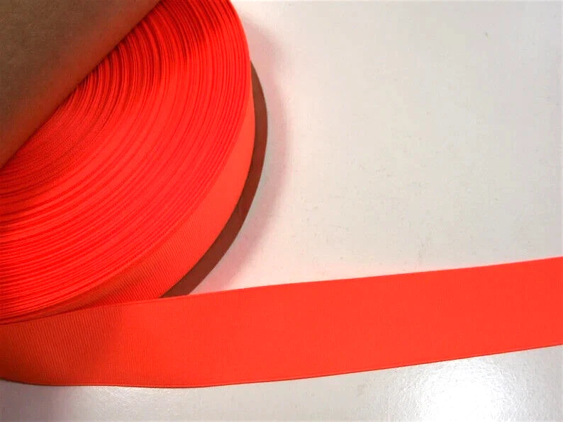 Neon Orange Grosgrain Ribbon 1 1/2 inches wide x 10 yards Schiff Brand B14 - Image 2 of 3