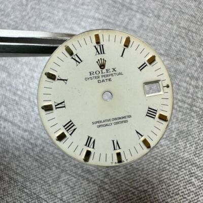 Rolex Date Dial ''White Roman'' 1500 1501 Caliber Automatik 1560 1570 Vintage