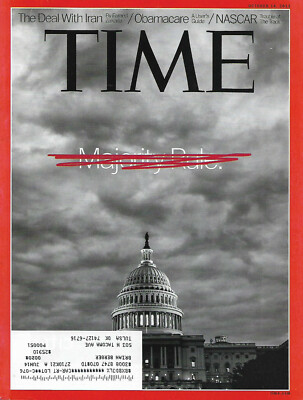 Time Magazine October 14 2013 Majority Rule The US Senate Iran Obamacare NASCAR