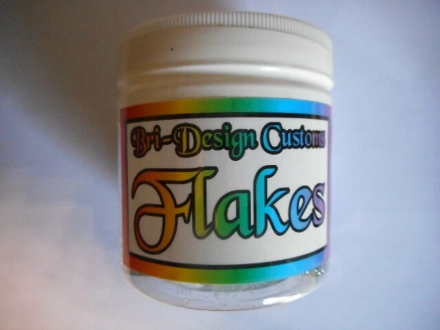 Aditivo de pintura automotriz "plata" .008 en escamas de metal premium de 2 oz Foto 2 de 4