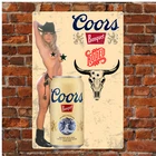 Coors Banquet Rodeo Beer Metal Sign The Legend Since 1873 Vintage Bar Decor