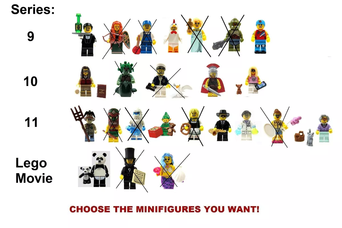 Lego Minifigures batman series. Needing numbers 2, 5, 6, 7, 8, 9, 10, 11,  15, 19 and 20.