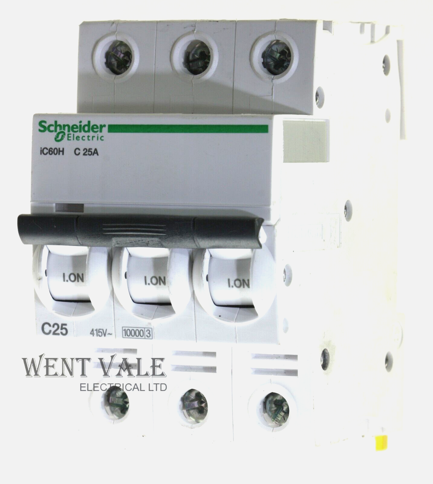 Schneider Acti 9 - A9F54325 - 25a Type C Triple Pole MCB Latest Model Used