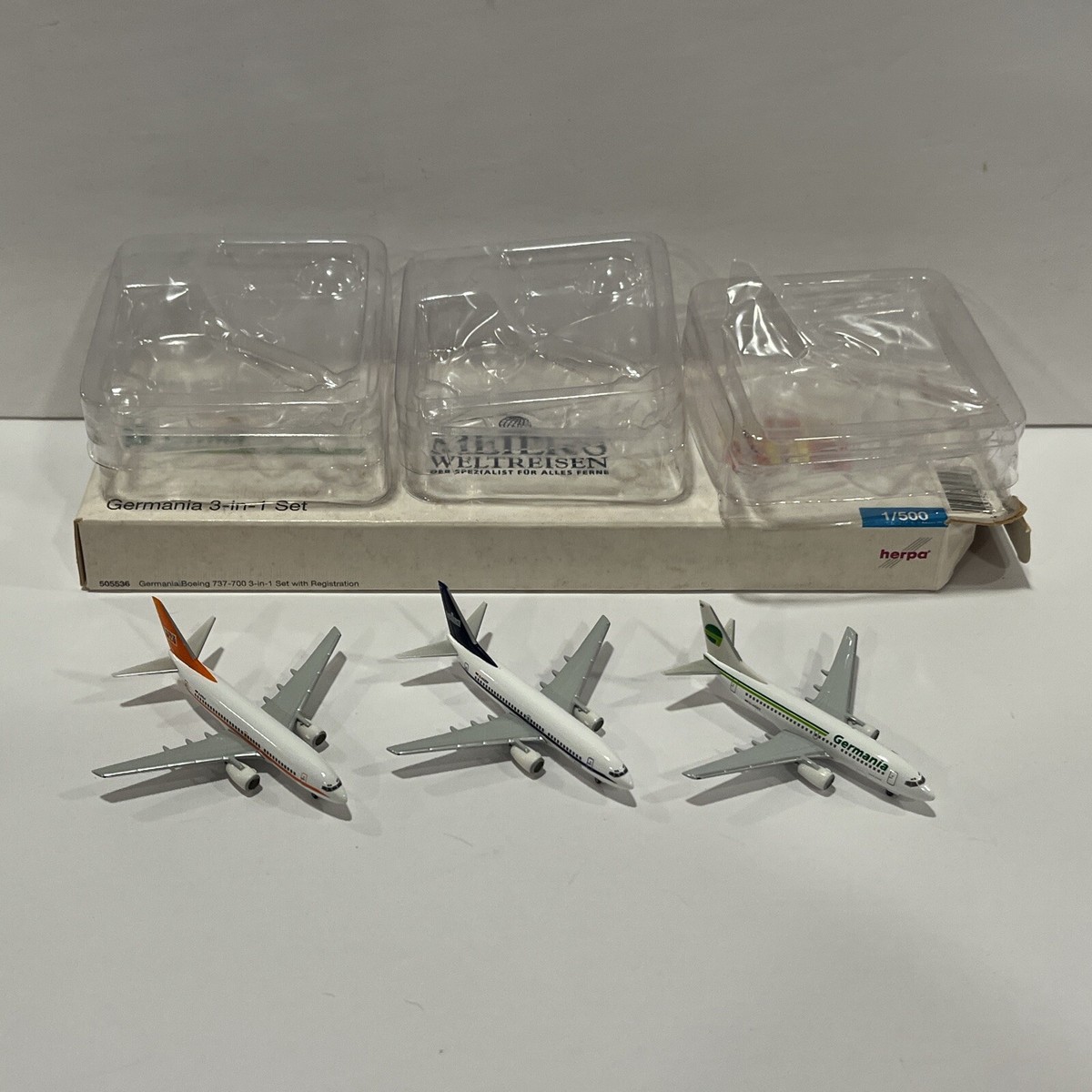 1:500 Herpa Germania Airlines Meiers 1 2 Fly Boeing 737 Toy Model