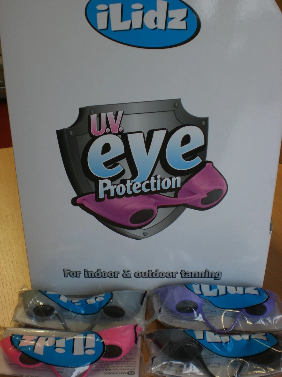 Gafas bronceadoras iLidz protección UV para ojos uso en exteriores o interiores x 1 par