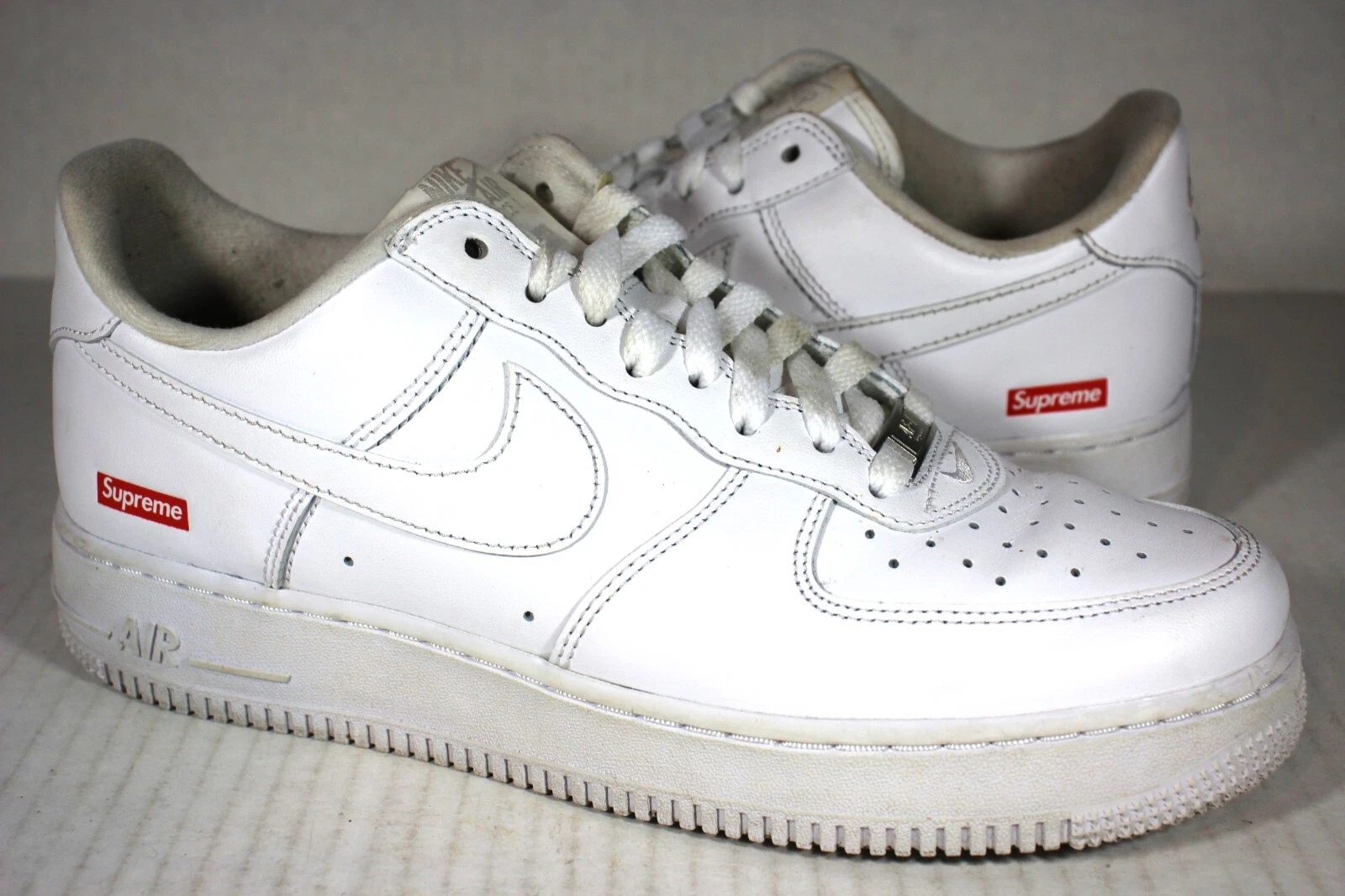Nike Air Force 1 Low Supreme Blanc CU9225 100 Homme 8 M1012