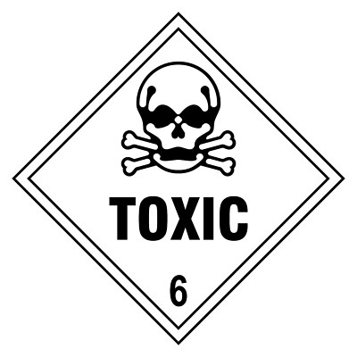 Toxic 6 Zeichen oder Aufkleber | DANG0023