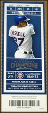 5/22/2017 Chicago Cubs San Francisco Giants Ticket Addison Russell Javier Baez