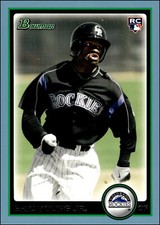 2010 Bowman #204 Eric Young Jr.   Rookie Blue /520 Colorado Rockies