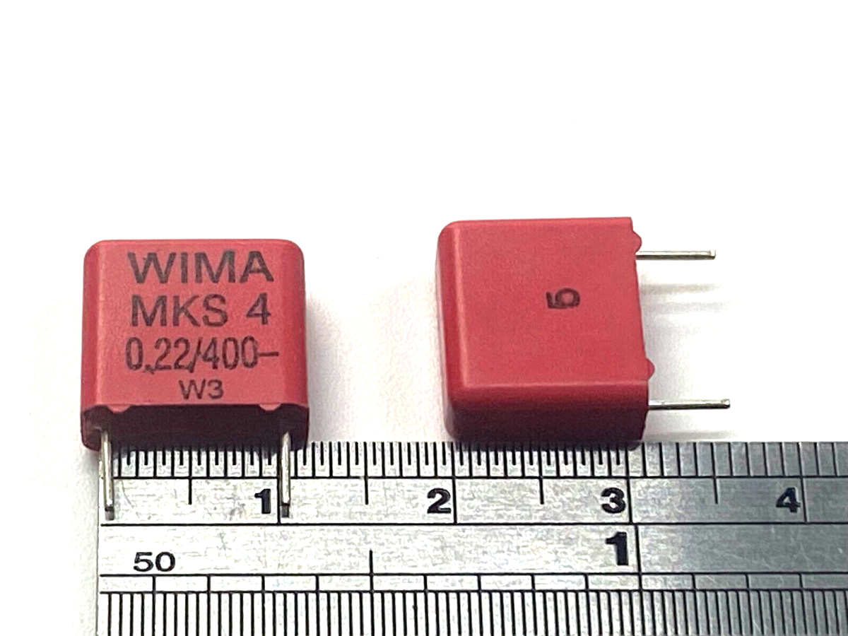 10pcs - WIMA MKS4 0.22uF (0,22µF 220nF) 400V 5% Pitch:10mm - Foto 3