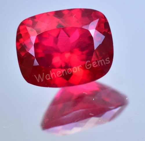 Natural Blood Red Ruby 16.00 Ct Mozambique Cushion Certified Loose Gemstone - Picture 5 of 7