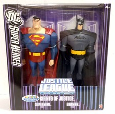 SUPERMAN  BATMAN GIANTS OF JUSTICE 2-PACK JUSTICE LEAGUE UNLIMITED MATTEL 2007