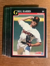 1991 Score Baseball Cards You Pick